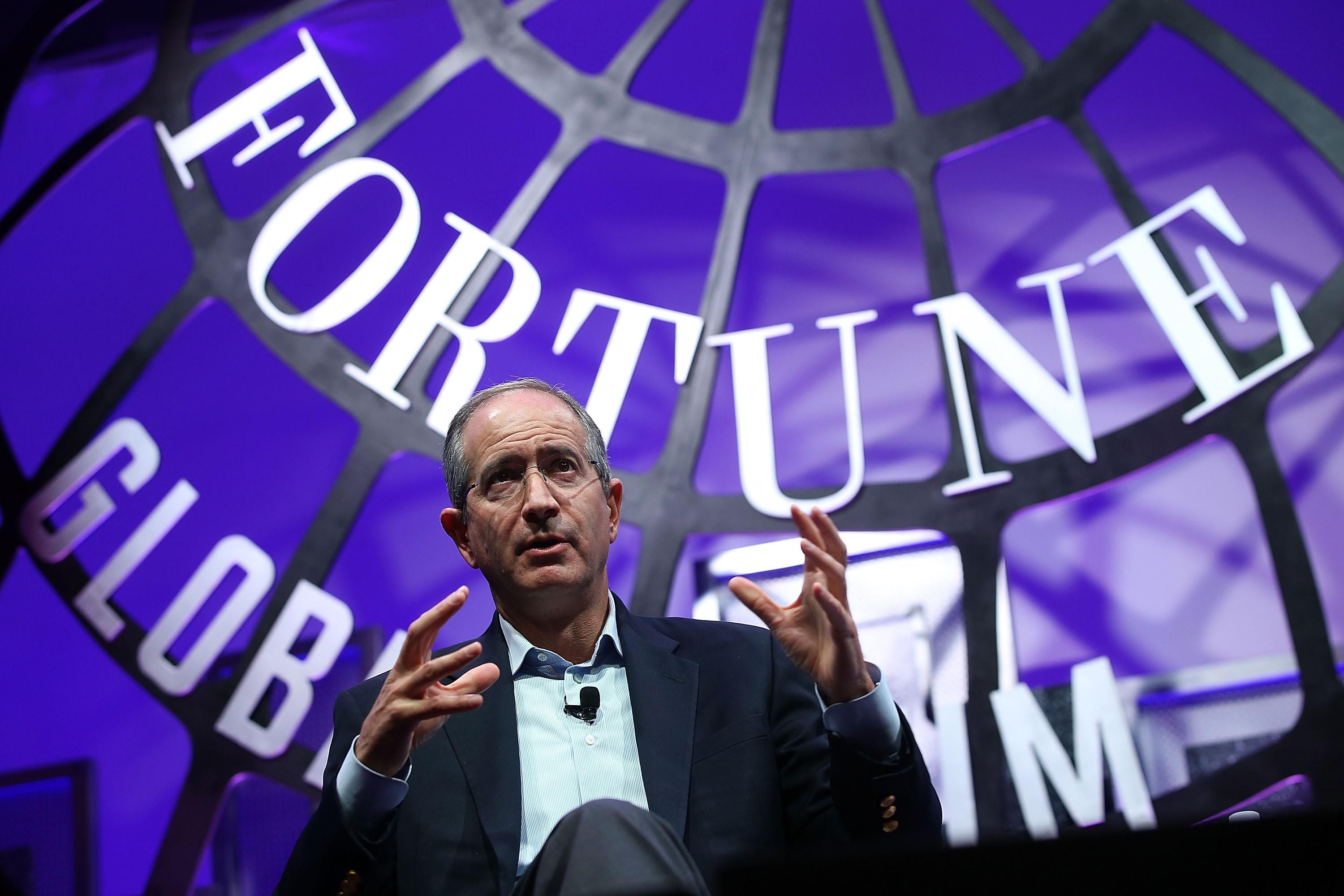 Comcast chairman and CEO Brian L. Roberts speaks during the Fortune Global Forum on November 3, 2015 in San Francisco, California.