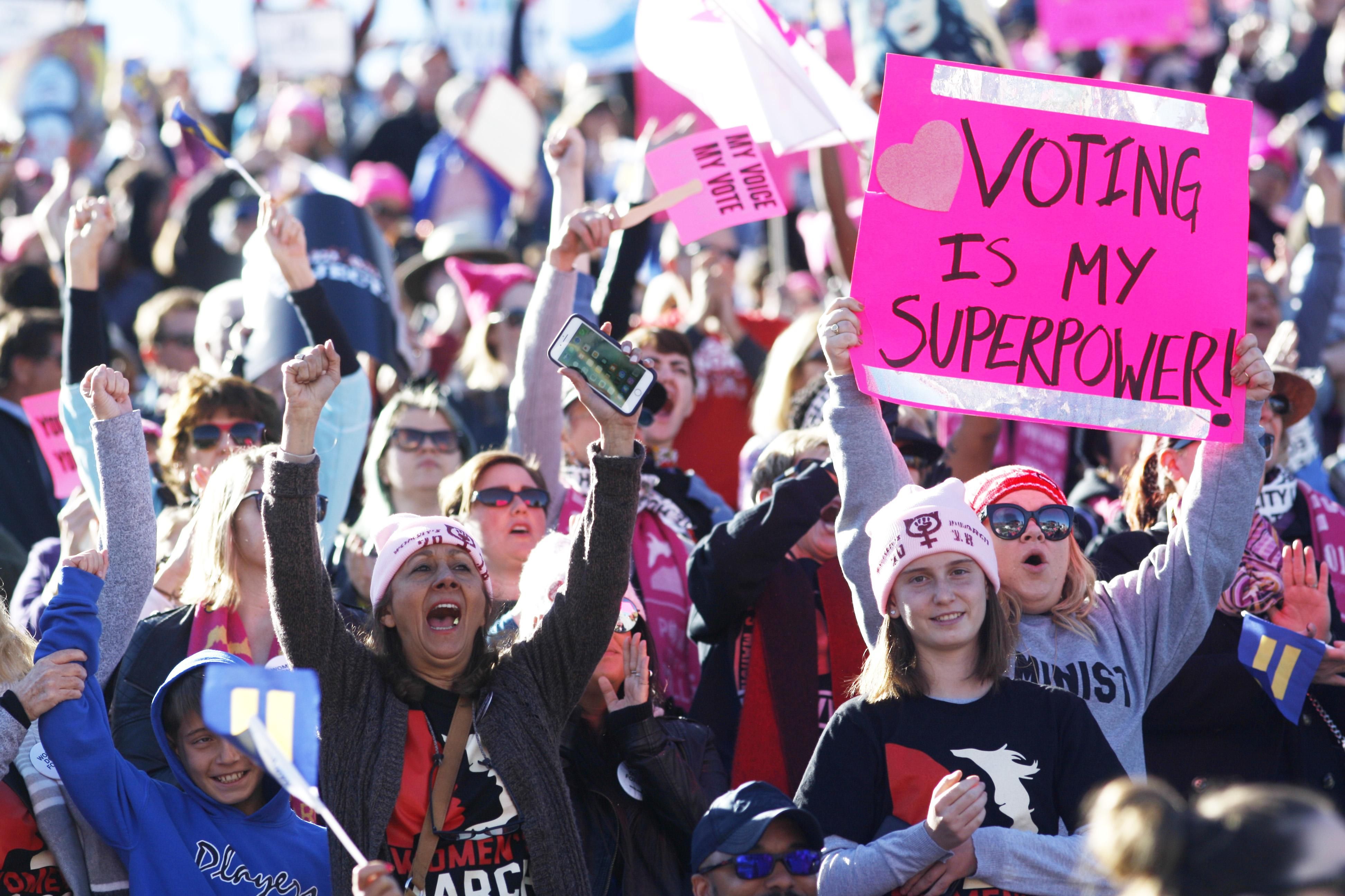 "Democracy can’t be sliced up into parts because human beings cannot be—that is, we cannot trust that we have a real voice at the polls while feeling voiceless in our economic lives."(Photo by Sam Morris/Getty Images)