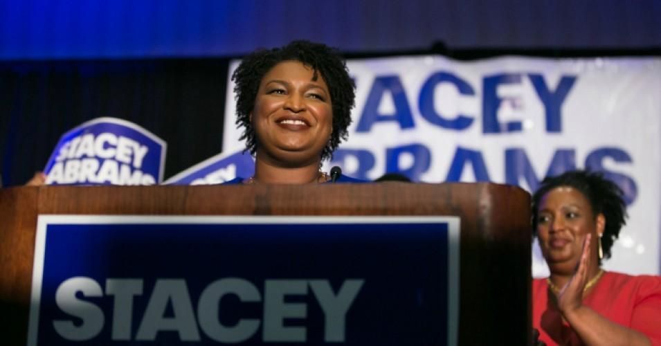Georgia Democratic Gubernatorial candidate Stacey Abrams took the stage on election night event on May 22, 2018 in Atlanta, Georgia. (Photo: Jessica McGowan/Getty Images)