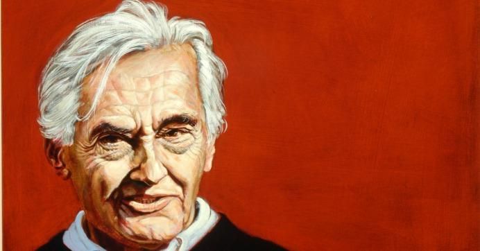 Painting of Howard Zinn by Robert Shetterly, Americans Who Tell the Truth.