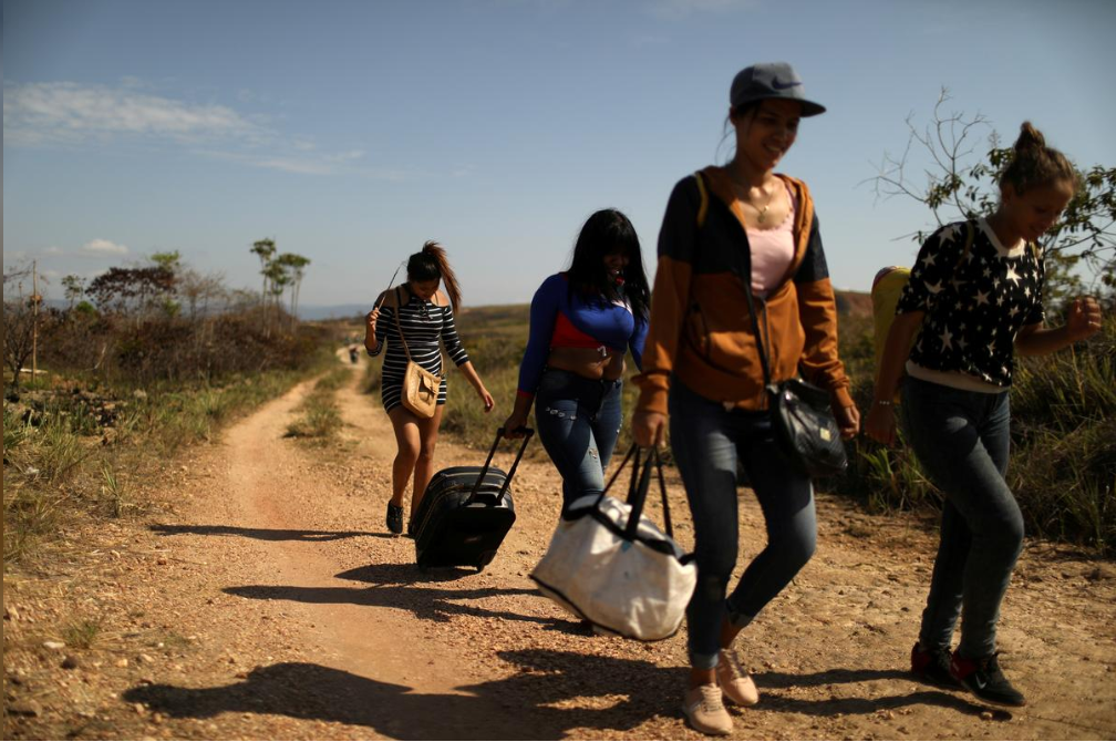 Reuters depiction (6/7/19) of Venezuelan refugees. (Photo: Pilar Olivares/Reuters)