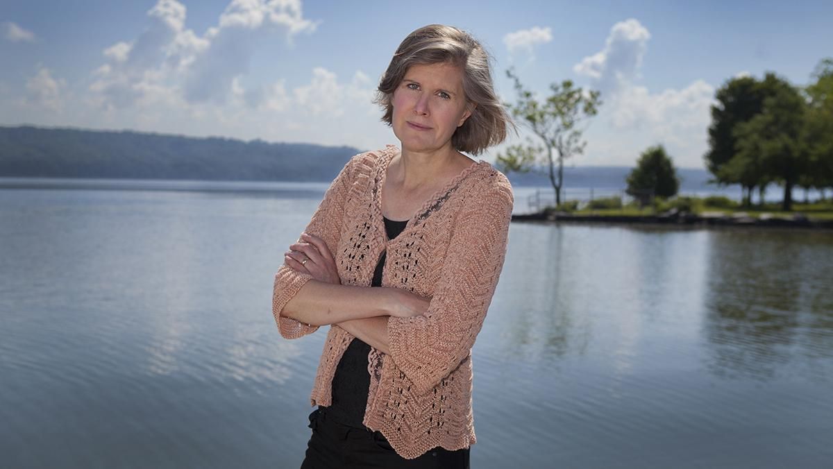 Sandra Steingraber is a distinguished scholar in residence in the Department of Environmental Studies and Sciences. She is leaving Ithaca College following the finalization of the faculty cuts. (Photo: Courtesy of Laura Kozlowski) 