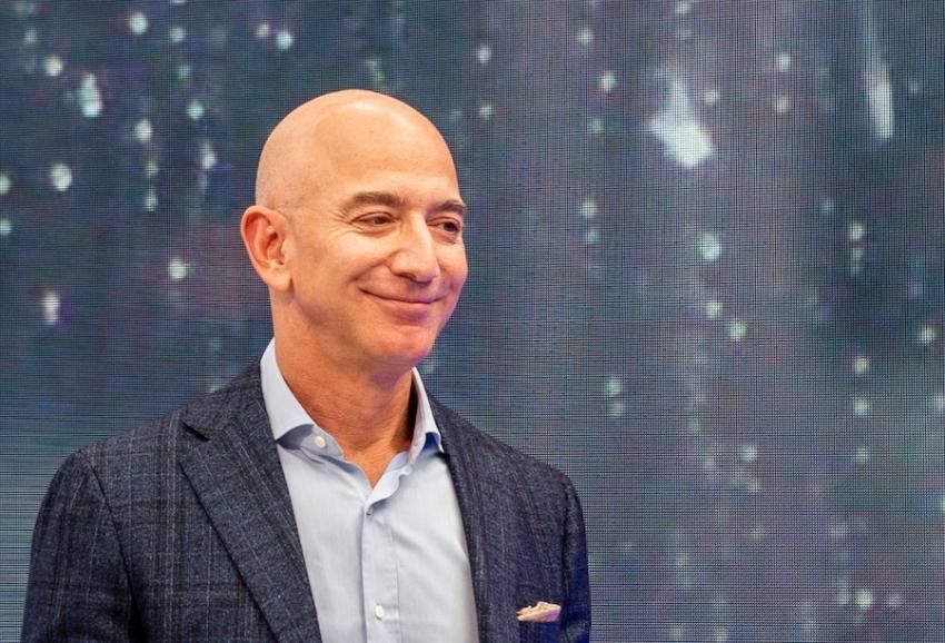 Amazon head Jeff Bezos appears at a company event Sept. 25, 2019. Thanks to Covid-19's sales boosts, in the first quarter of 2020 Bezos made back the $10 billion he lost in 2019 more than twice over. Photo: Andrej Sokolow/dpa (Photo: Andrej Sokolow/picture alliance via Getty Images) 
