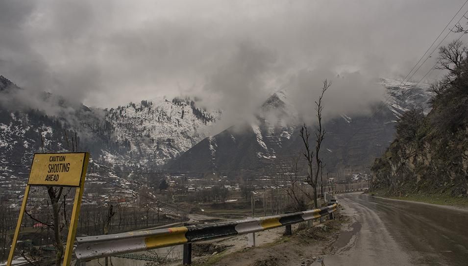 CAUTION: SHOOTING AHEAD A view of residential houses during a fresh skirmish along the Line of control on March 3, 2019 in Uri, 102 Kms (63 miles) north west of Srinagar , the summer capital of Indian administered Kashmir. 