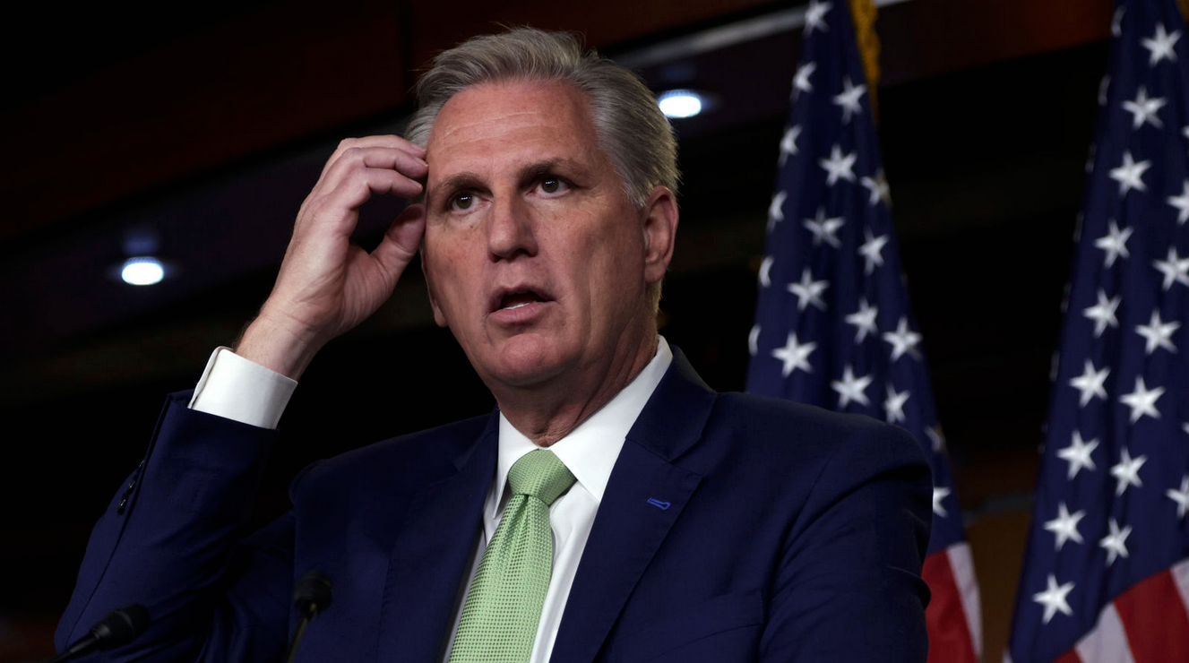 U.S. House Minority Leader Rep. Kevin McCarthy (R-CA) speaks during a weekly news conference at the U.S. Capitol April 15, 2021 in Washington, DC. Leader McCarthy held his weekly news conference to answer questions from members of the press. (Photo: Alex Wong/Getty Images)