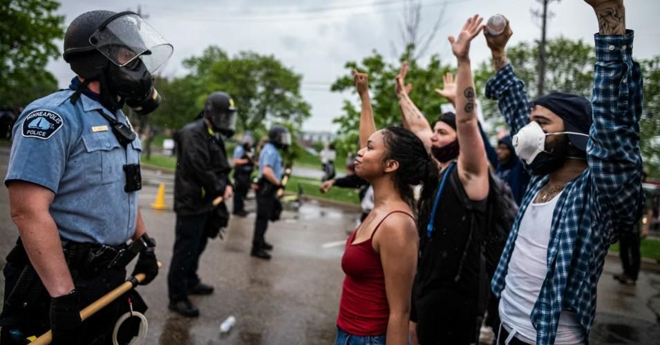 We must remember that a large part of early police work, especially in the South, was to implement white supremacy through the enforcement of segregation laws. (Photo: Richard Tsong-Taatarii/Star Tribune via Getty Images)