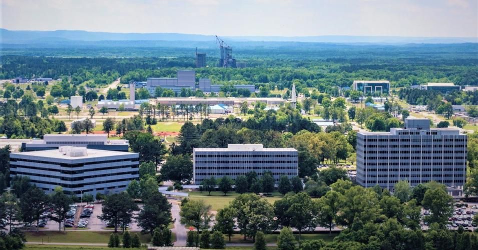 NASA's Marshall Space Flight Center is located in Huntsvile, Alabama. The city’s metro region has the highest concentration of engineers and the second highest concentration of STEM workers nationwide. 