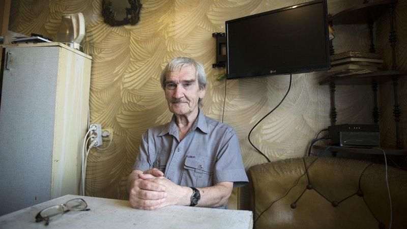  Stanislav Petrov, a former Soviet military officer, poses at his home in 2015 near Moscow. In 1983, he was on duty when the Soviet Union's early warning satellite indicated the U.S. had fired nuclear weapons at his country. He suspected, correctly, it was a false alarm and did not immediately send the report up the chain of command. Petrov died at age 77. 