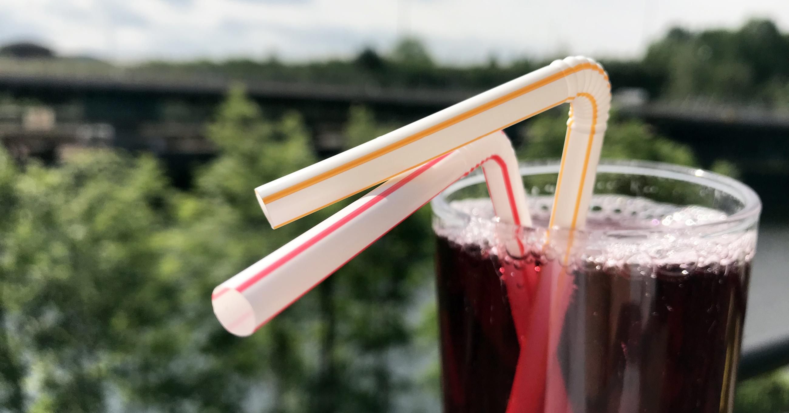 plastic straws in soda