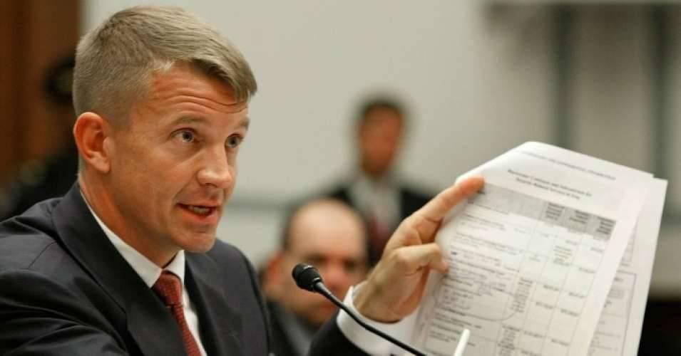 Erik Prince, former chairman of the Prince Group, LLC and Blackwater USA, testifies during a House Oversight and Government Reform Committee hearing on Capitol Hill. 