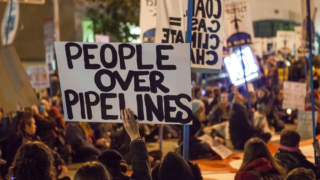 Protesters against the Dakota Access Pipeline and the Keystone XL Pipeline. (Photo via Creative Commons)