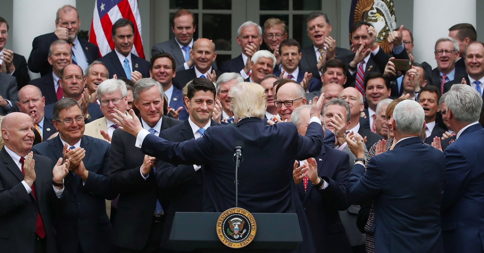 Republicans are always destructive and regressive, both aggressively anti-people and anti-planet, if not individually, then certainly as a party. (Photo: Mark Wilson/Getty Images)