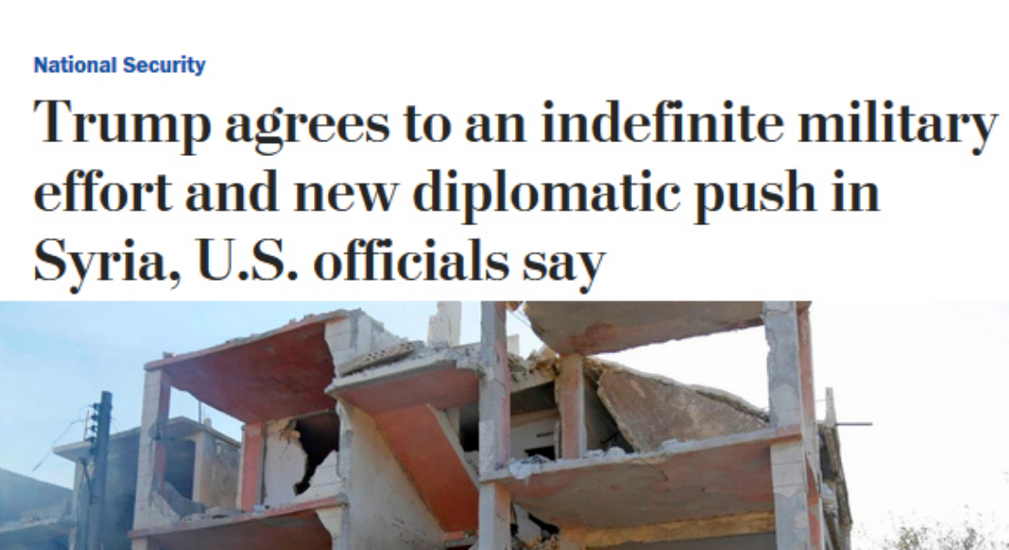 The fact that the US has maintained a broad—and now growing—combat footprint in Syria continues to be so overlooked by the establishment press that even prominent New York Times columnists have forgotten it. (Photo: Screenshot) 