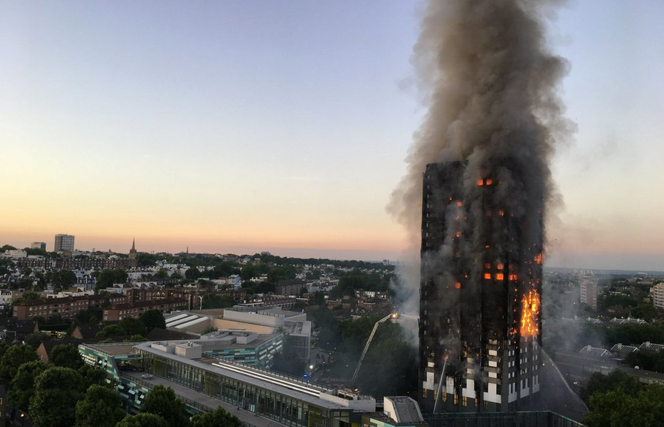 The 2017 Grenfell Tower fire in London killed seventy-two people. (Photo: Natalie Oxford)