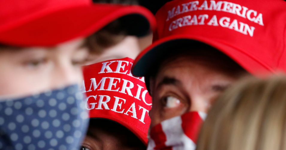 Could bands of Trump supporters disrupt polling places? (Photo: Jessica Rinaldi/The Boston Globe via Getty Images)