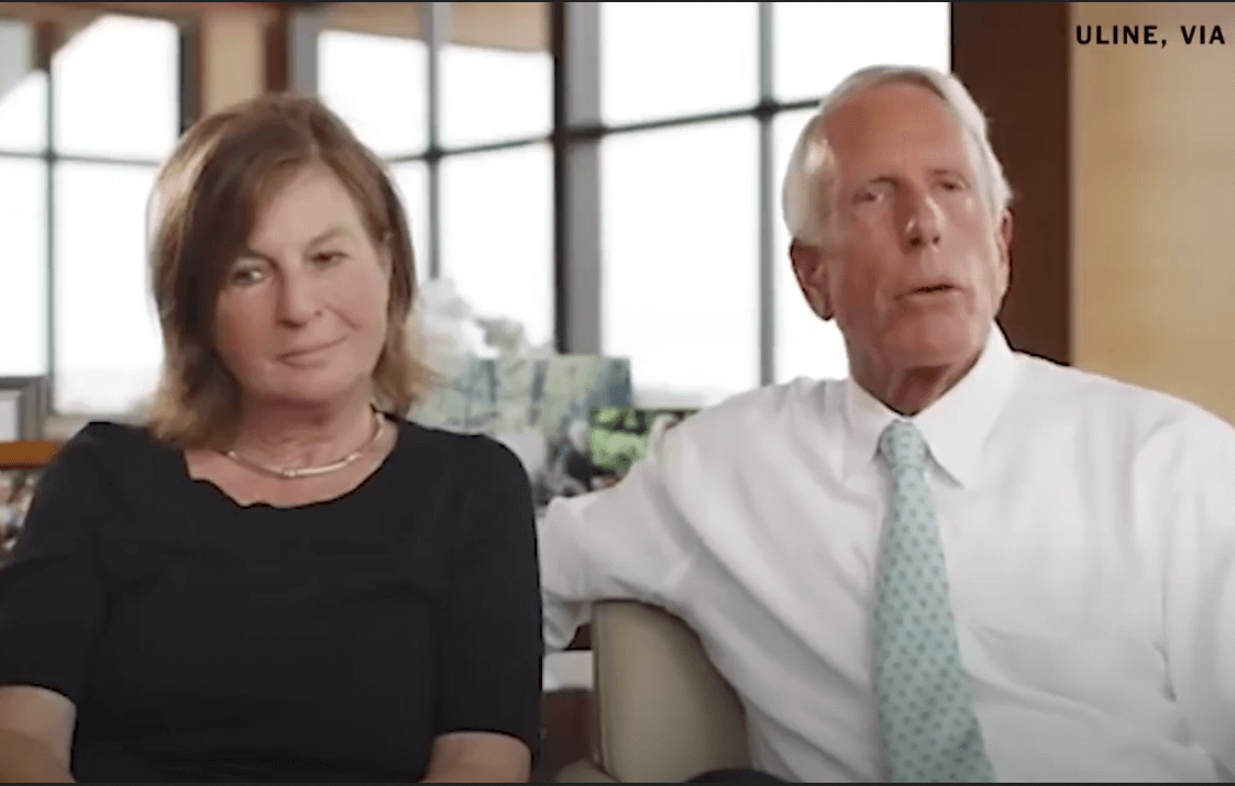 Elizabeth and Richard Uihlein (Photo: Screenshot from The New York Times YouTube video "Meet the Billionaire Couple Trying to Reshape the Republican Party")