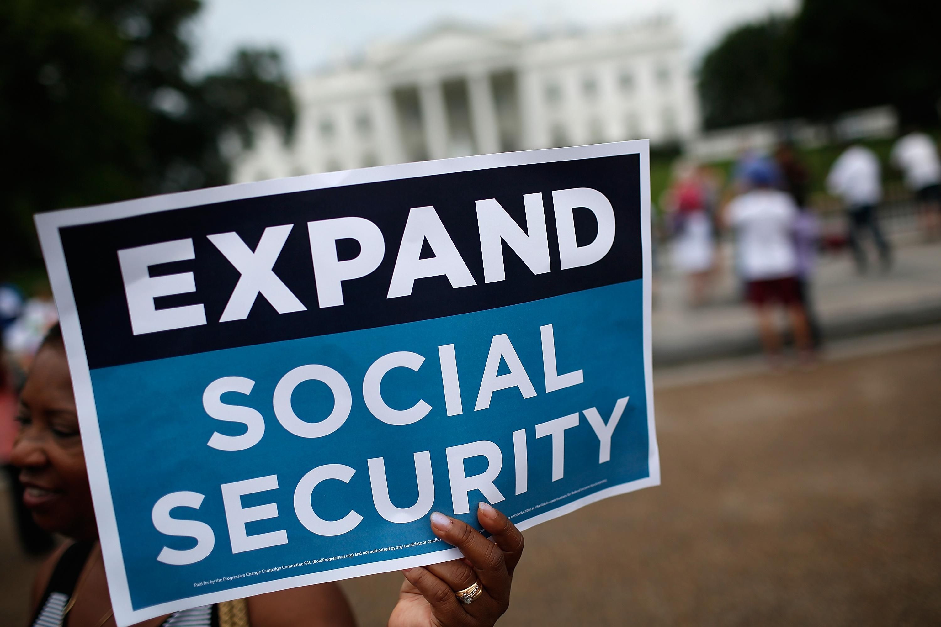 Senator Bernie Sanders’ Social Security Expansion Act would subject earned income over $250,000 to the Social Security payroll tax. (Photo by Win McNamee/Getty Images)