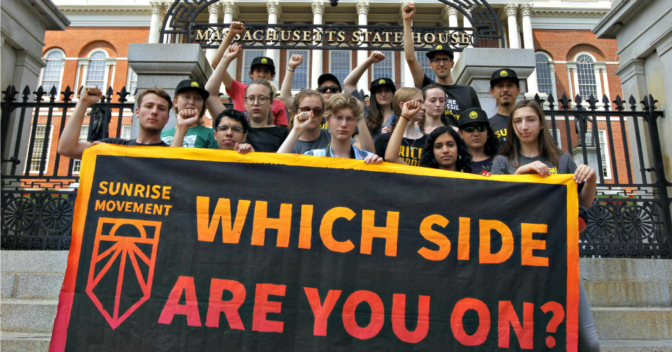 The youth-led Sunrise Movement continues to organize events across the United States to build grassroots support for bold climate policies, including the Green New Deal. (Photo: Sunrise Movement)