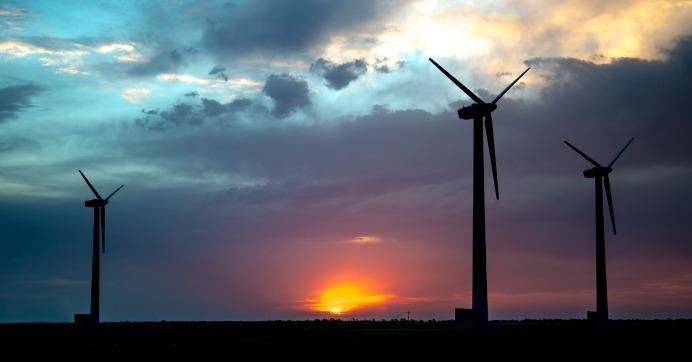 Wind turbines in Lubbock, Texas. (Photo: Lloyd Wilson via Sandia Labs/flickr/cc)