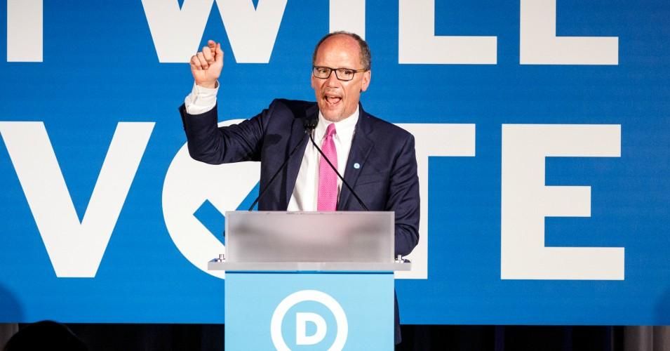 DNC chairman Tom Perez speaks to a crowd at a Democratic National Committee event at Flourish in Atlanta on June 6, 2019 in Atlanta, Georgia. (Photo: Dustin Chambers/Getty Images)