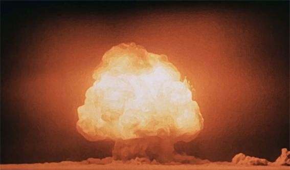 Mushroom cloud seconds after detonation of "the Gadget" by the U.S. military in 1945 at testing range in New Mexico. (Photo: Department of Defense/Public domain)