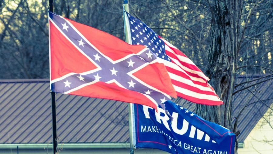 Trump has failed to address the connection of many of the monuments to slavery, retweeted a video showing one of his supporters yelling “White power!” earlier this month, and defended people who fly the Confederate flag on July 15. (Photo: Screenshot)