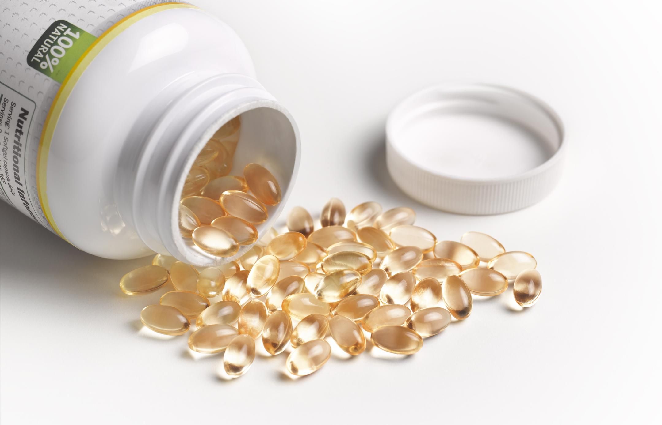 Vitamin D capsules tablets. (Photo: Getty/stock photo)