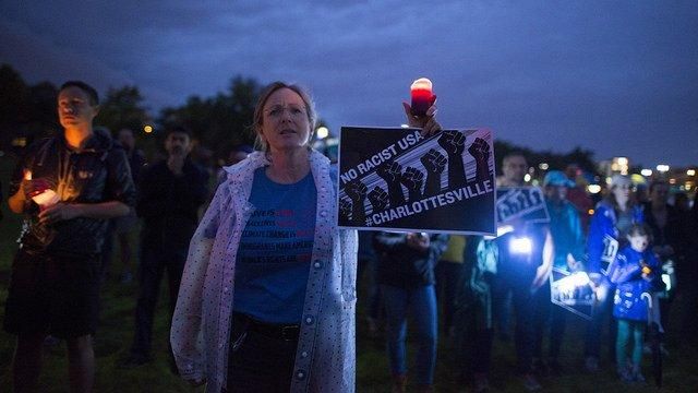 Vigil for Charlottesville in Minneapolis, MN this week. (Photo: Fibonacci Blue, Flickr / CC)