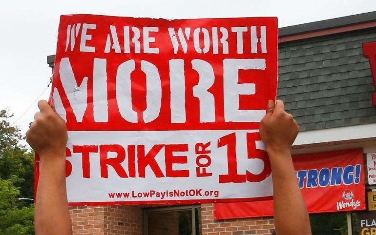 These new minimum wage standards are a s step toward a more egalitarian society, one better equipped to counter the onslaught of disease. (Photo: Strikefor15)