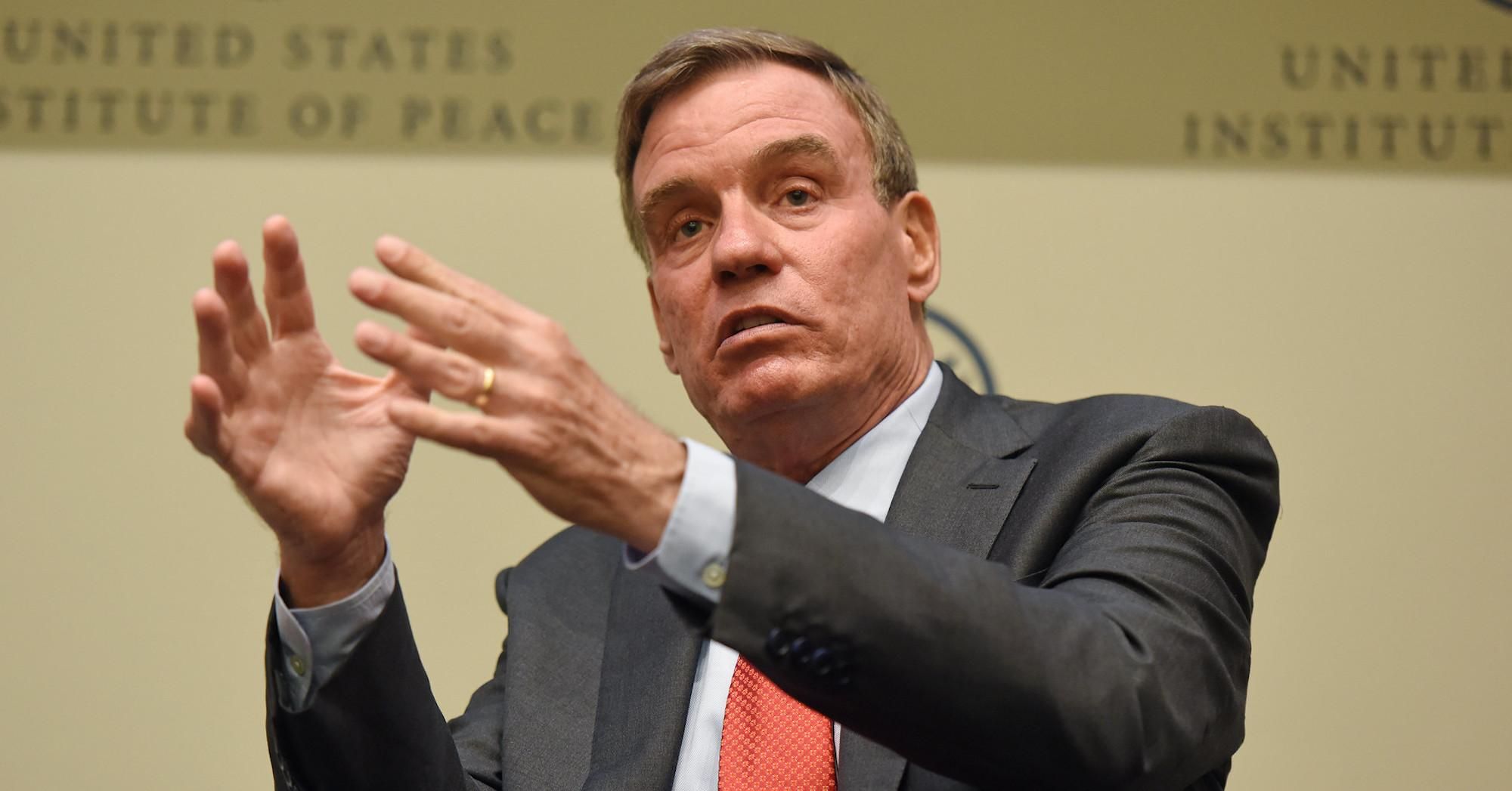 Sen. Mark R. Warner (D-Va.), seen here in 2019, is one of three Democratic senators refusing to sign on to the PRO Act. 