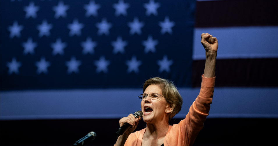 Democratic presidential candidate Sen. Elizabeth Warren (D-MA) speaks during a campaign rally at the Charleston Music Hall on February 26, 2020 in Charleston, South Carolina. South Carolina holds its Democratic presidential primary on Saturday, February 29. (Photo: Drew Angerer/Getty Images)