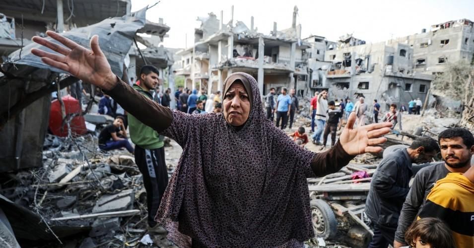 Destruction in Gaza.