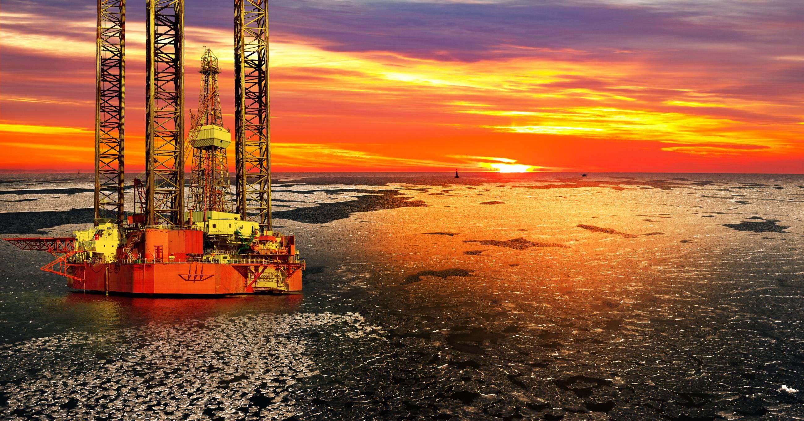 offshore oil drilling rig