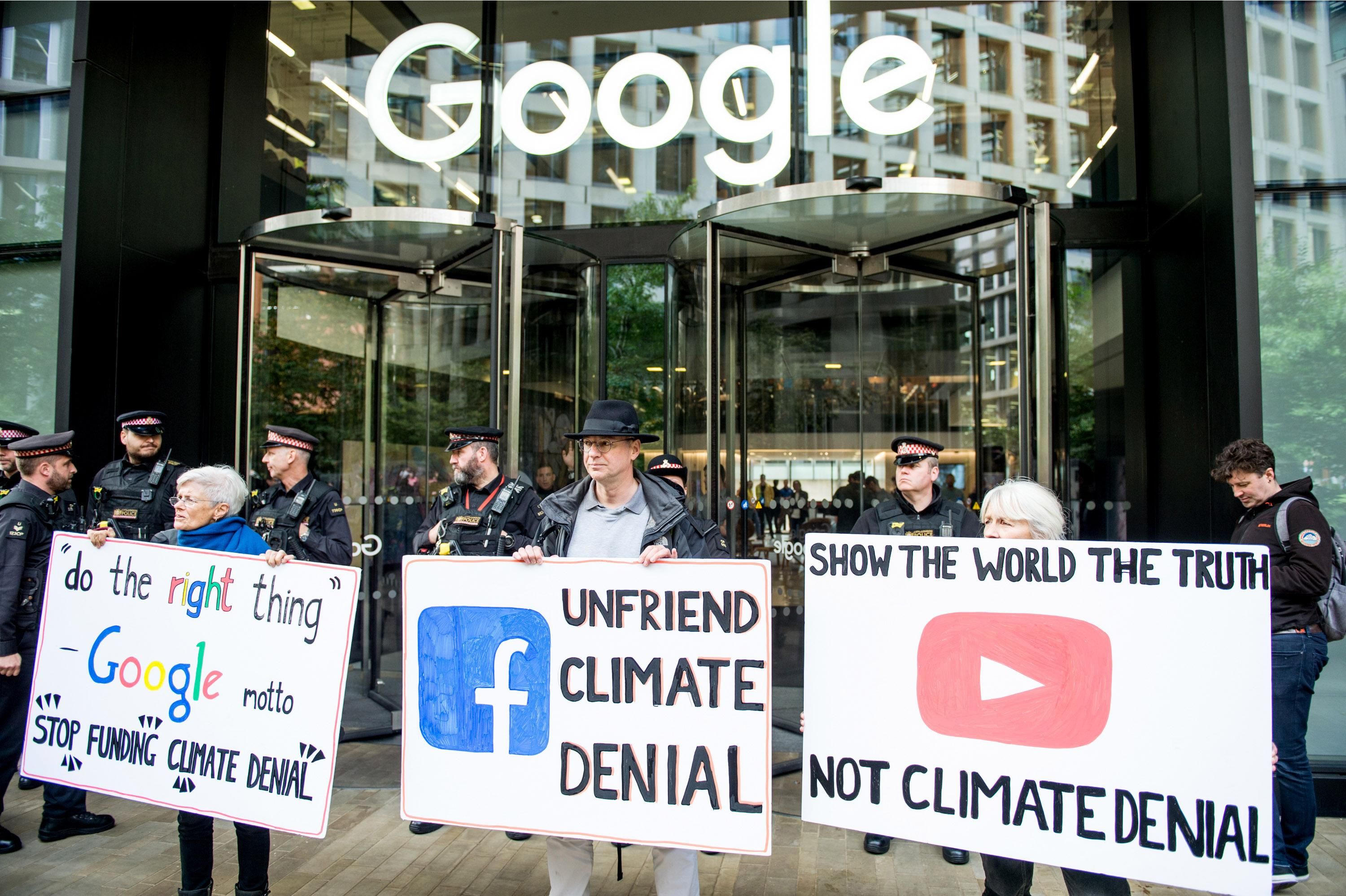 Google YouTube climate denial