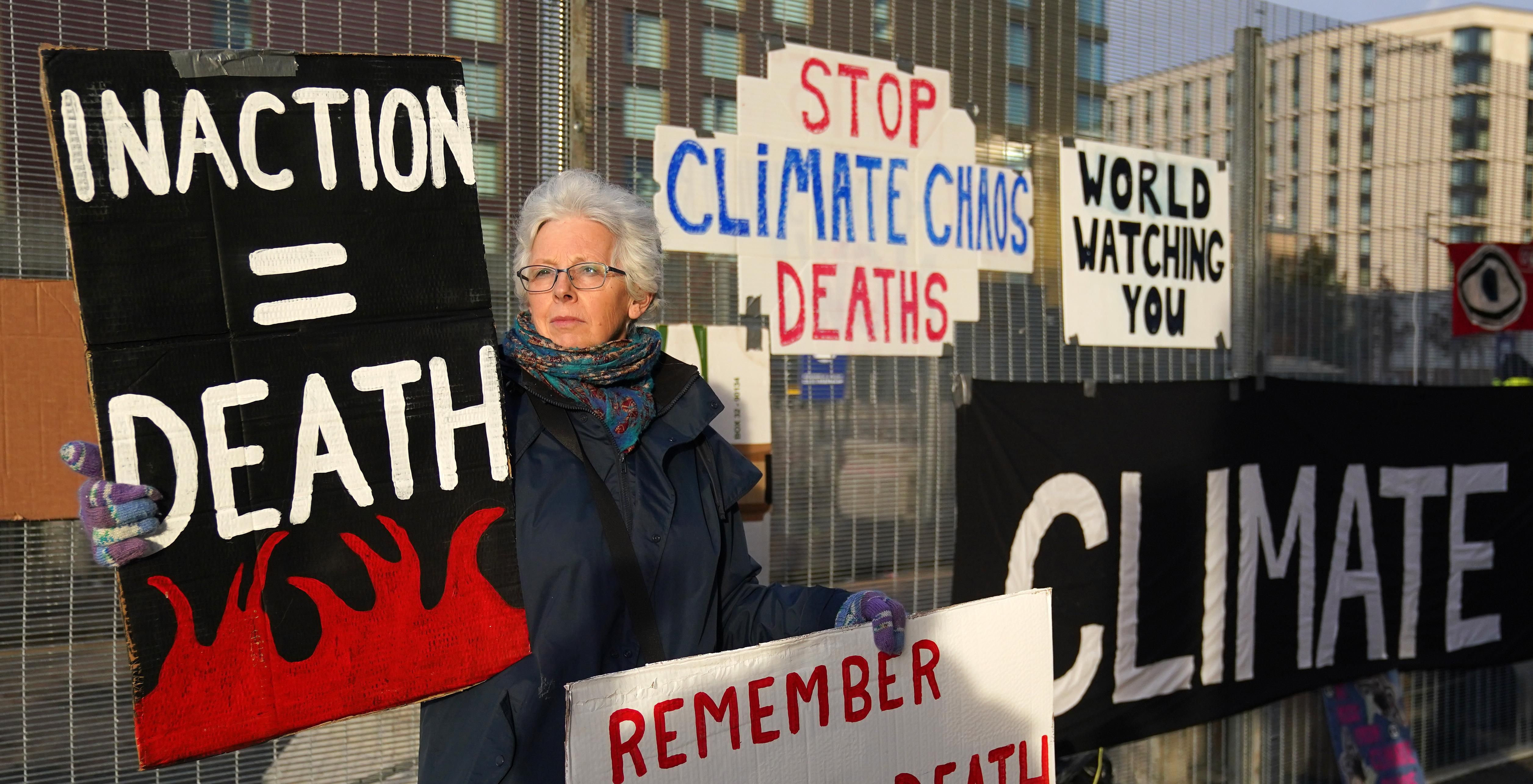 Climate demonstrator at COP26