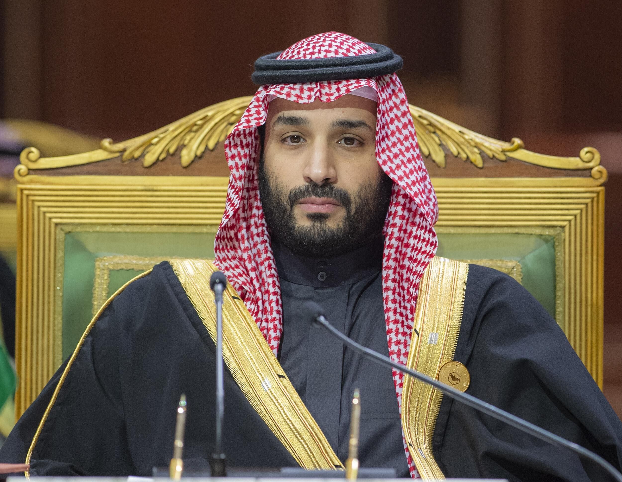 Saudi Crown Prince Mohammed bin Salman attends an event