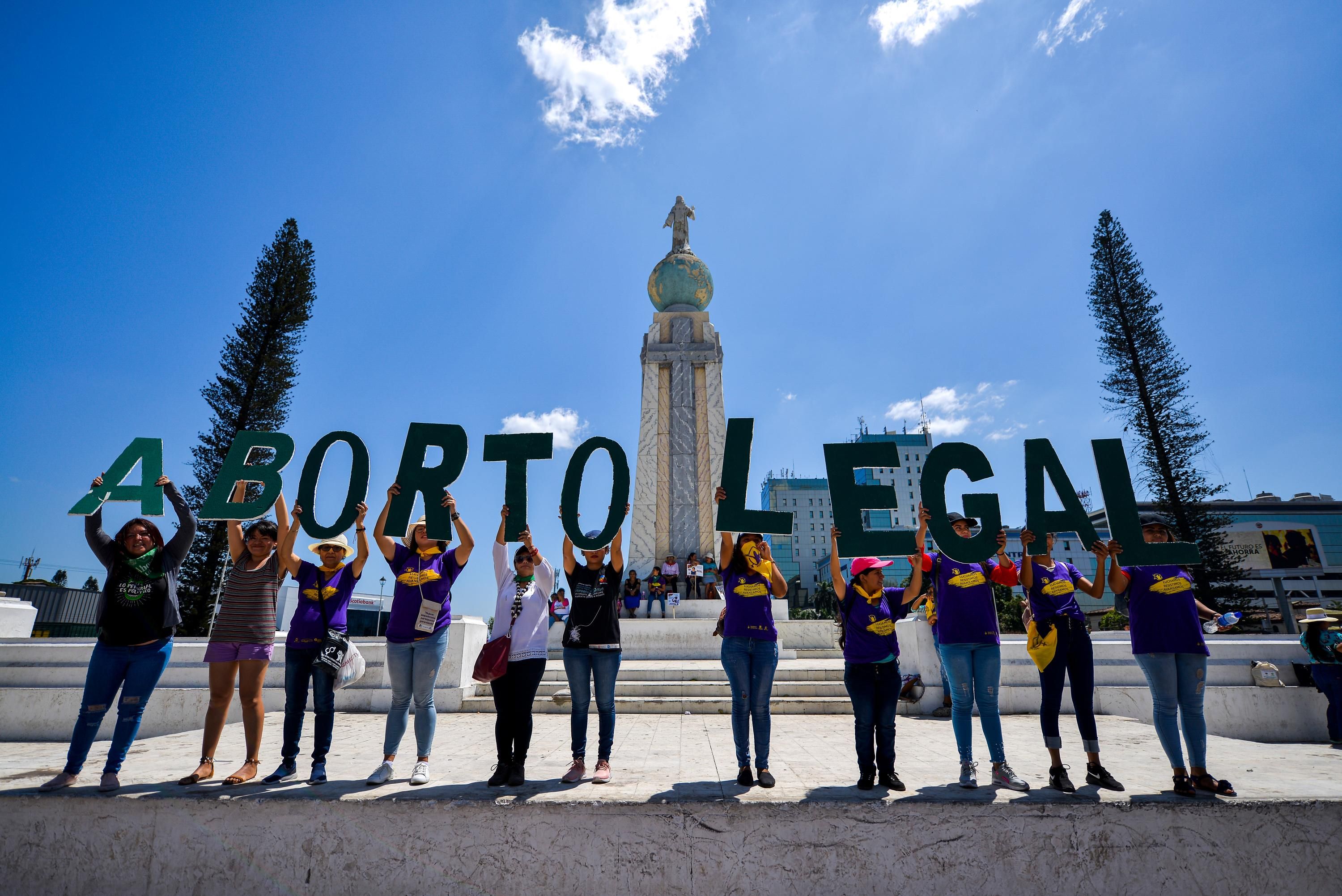 Pro choice protest in El Salvador