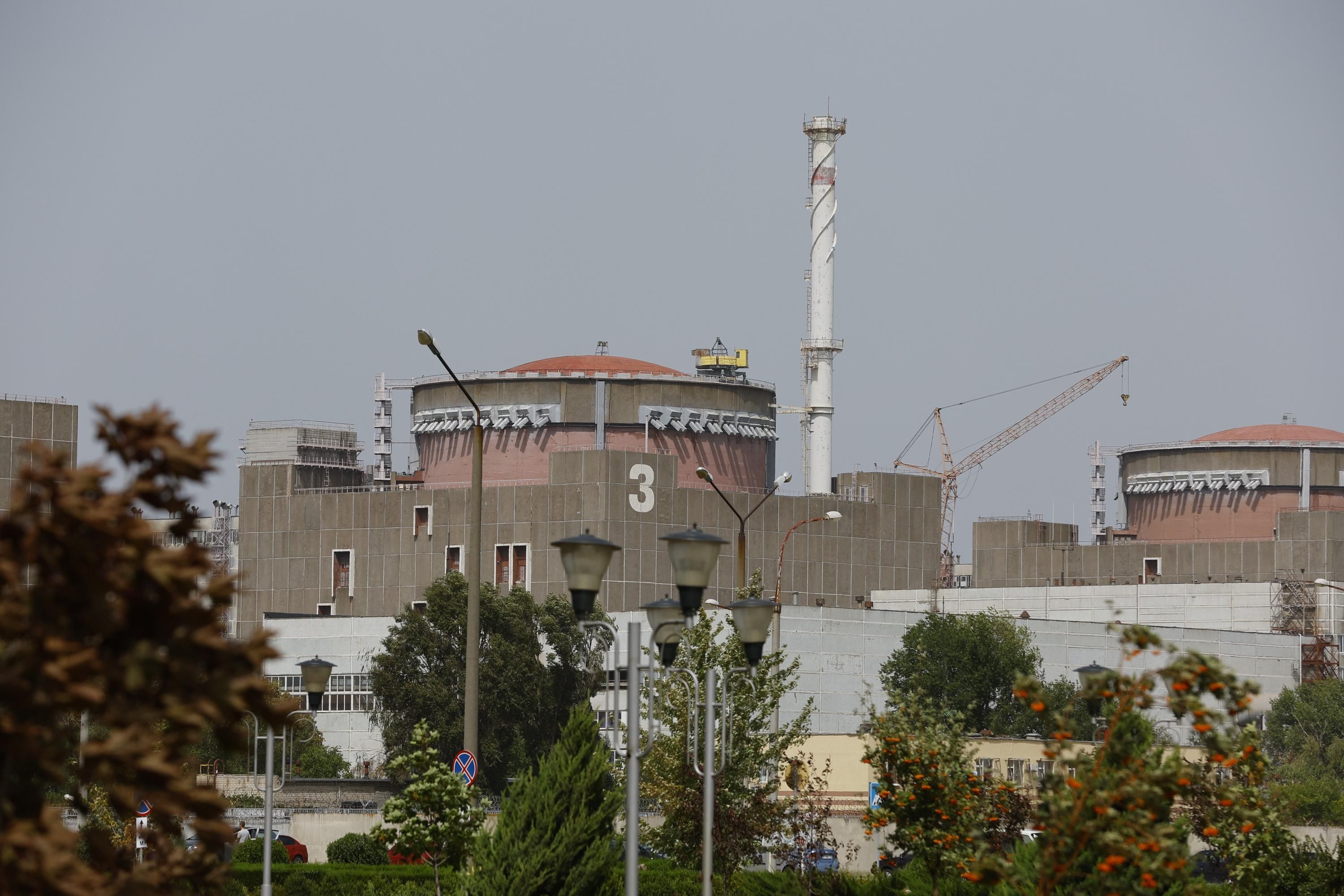 Ukrainian nuclear plant is pictured