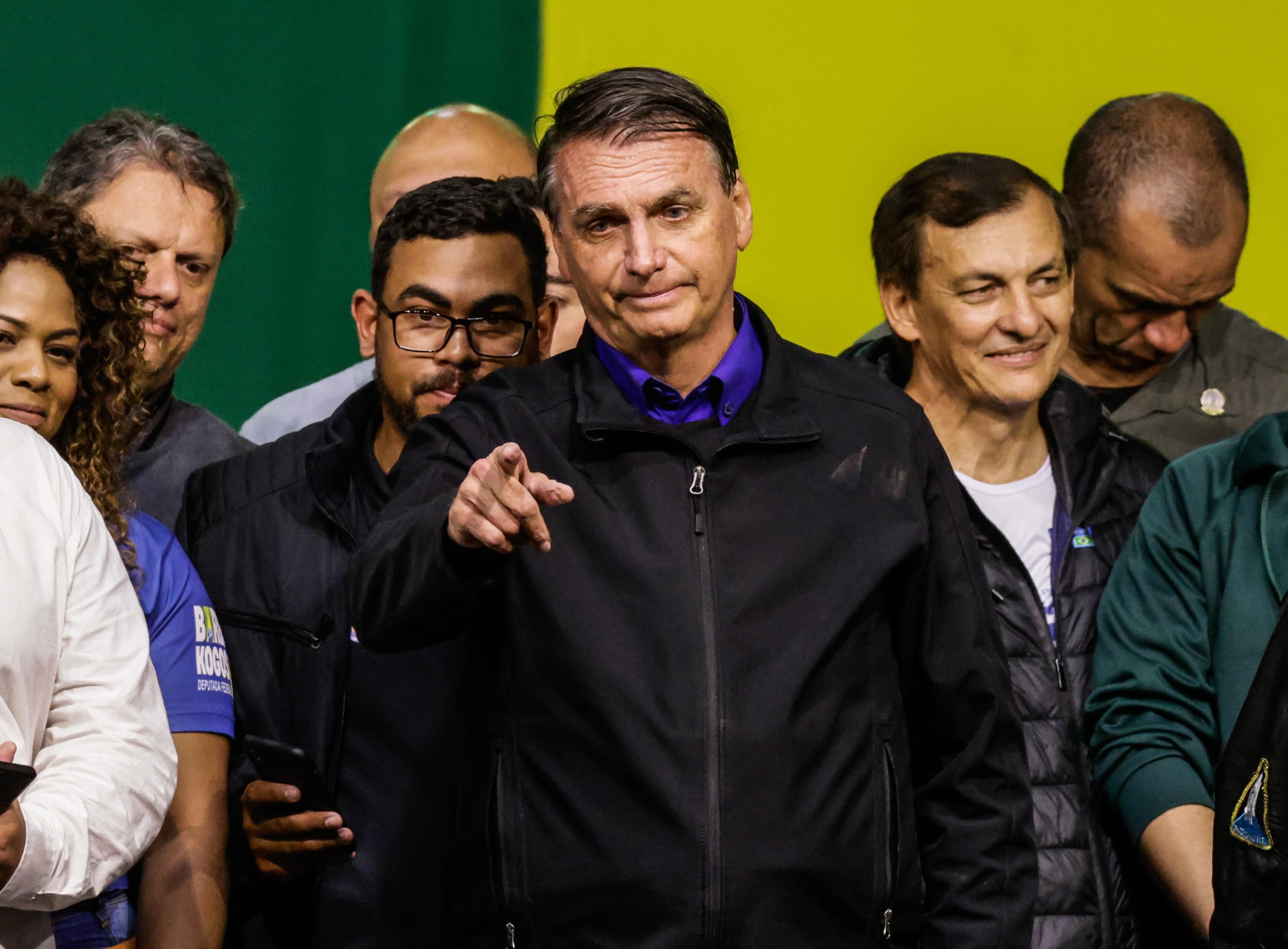 Jair Bolsonaro and supporters